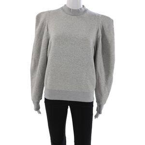 Agolde Womens Basic Mock Neck Gray Sweatshirt Long Sleeve Size XS